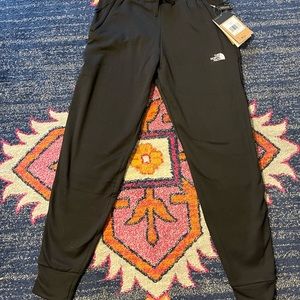 Womens black fleece joggers, XS, North Face